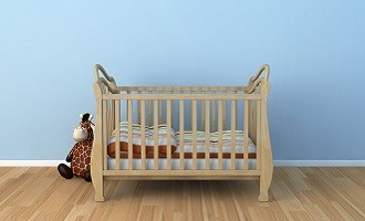A baby cradle